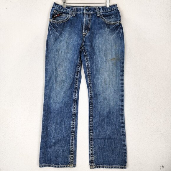 Ariat Jeans Mens 33X31 Blue M4 Relaxed Boot Leg Flame Resistant  FR Casual Denim - Picture 1 of 13
